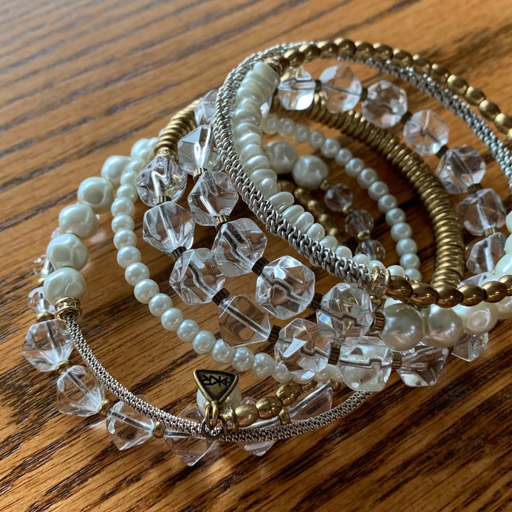 Amy Kahn Russell Pearl and Crystal Bracelet Set - Picture 5 of 9